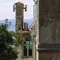 The peculiarly open second-floor window, Dragon Lodge