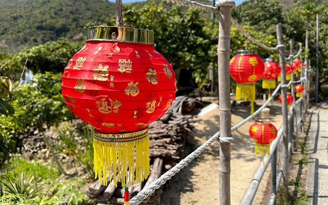Lanterns in Wo Tin Tsuen, Olympic Trail