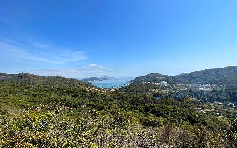 Silver Mine Bay & Mui Wo from above, Olympic Trail