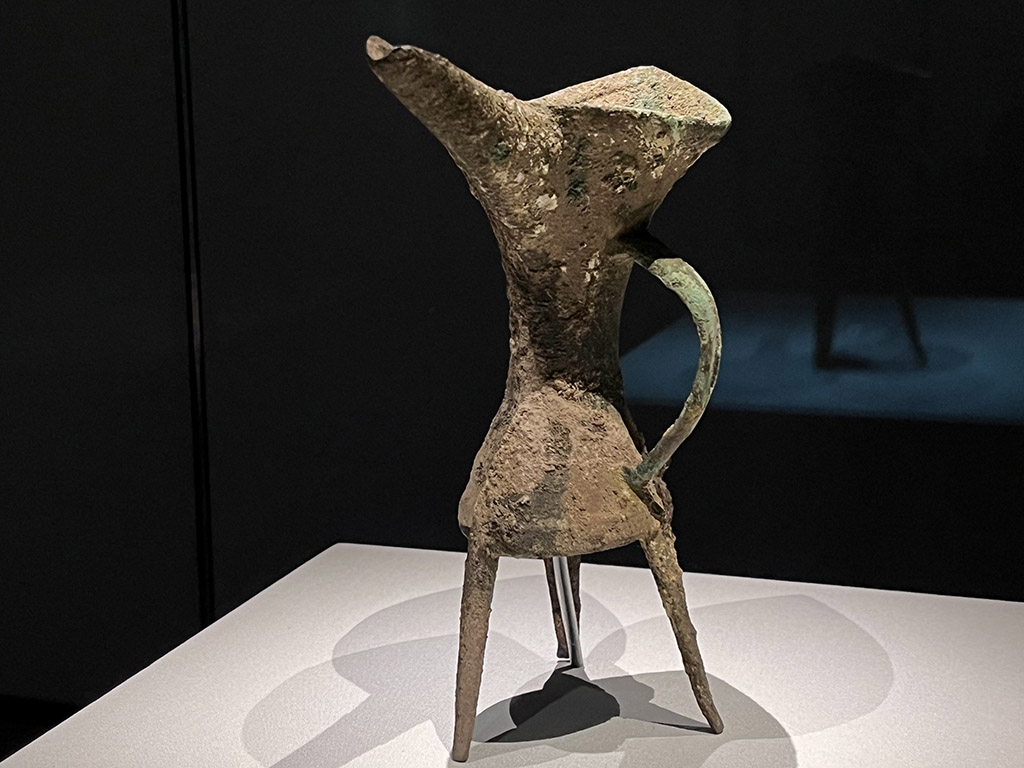 Jue-vessel, Erlitou Culture (3,800-3,500 BP) Bronze, Erlitou Site Museum of Xia Capital, Origins of Chinese Civilisation