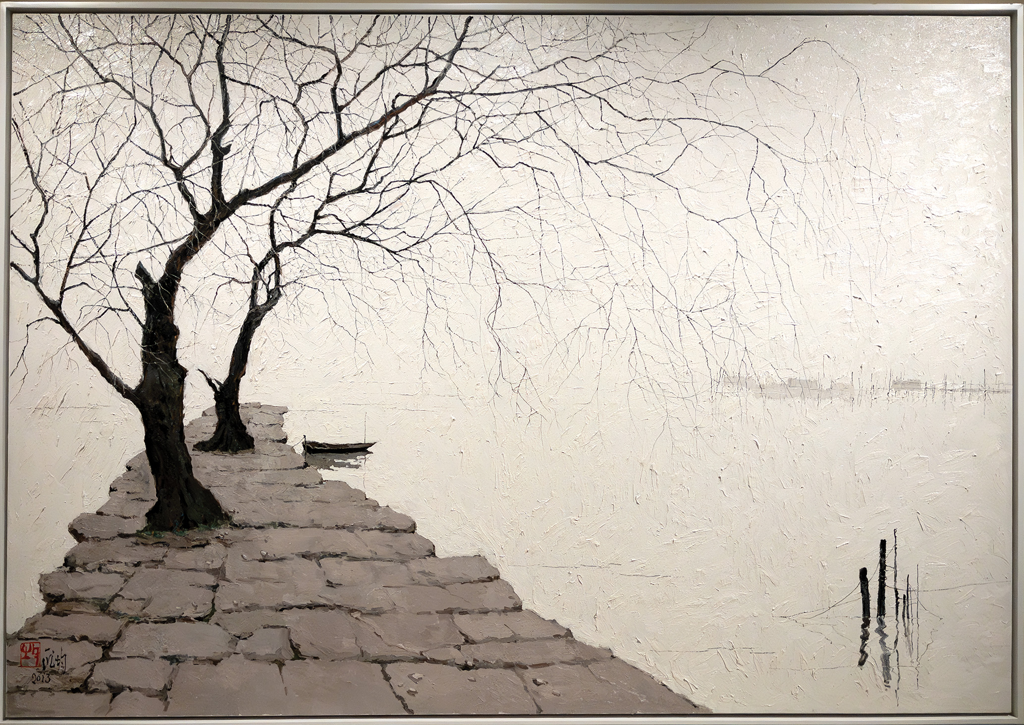 The footprints of Bai Juyi (Su Zhou Moon Bay), 2013, Pang Jiun, Oil on canvas - Hong Kong Art, Top Picks Hong Kong
