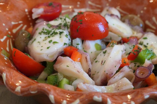Albergue 1601’s octopus salad, Macau