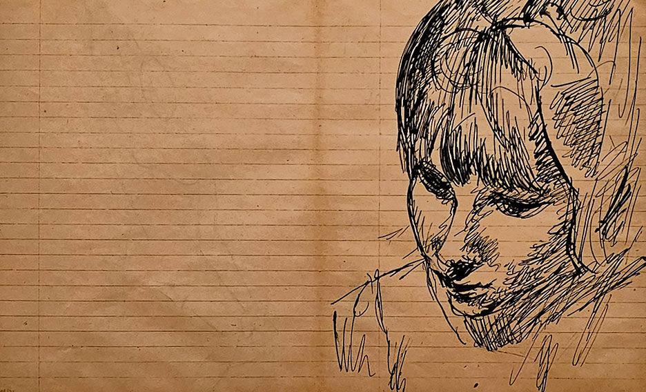 Portrait of Raymonde, Pen and Indian ink on paper 1907, Picasso