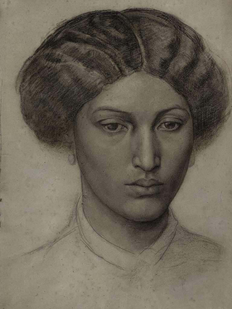 Dante Gabriel Rossetti, Head of a Young Woman Mrs Eaton, 1863-65 (c) Tate