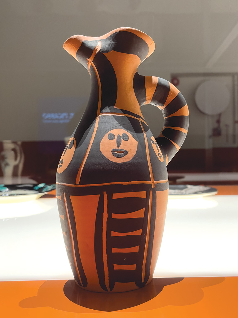Yan Black Headband, Ceramic, Turned pitcher, Red earthenware clay, 1/300, Atelier Madoura, 1963, Picasso