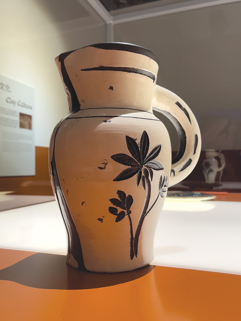The Fountain, Ceramic, Turned pitcher, White clay decorated with engobes and sculpted on partially glazed surface, Edition Picasso, Atelier Madoura, 1954, Picasso