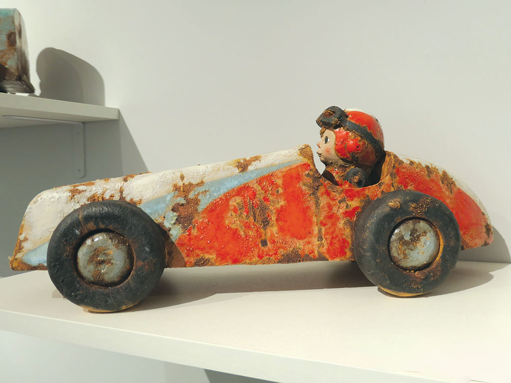Racing Driver, Leo Tang Ceramic, 2021, Chinese Ceramics