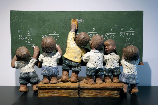 The Story of the Blackboard, Lee Chin-Sheng Ceramic, 2004, Chinese Ceramics
