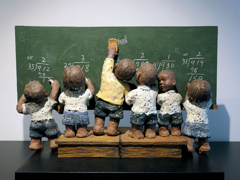 The Story of the Blackboard, Lee Chin-Sheng Ceramic, 2004, Chinese Ceramics