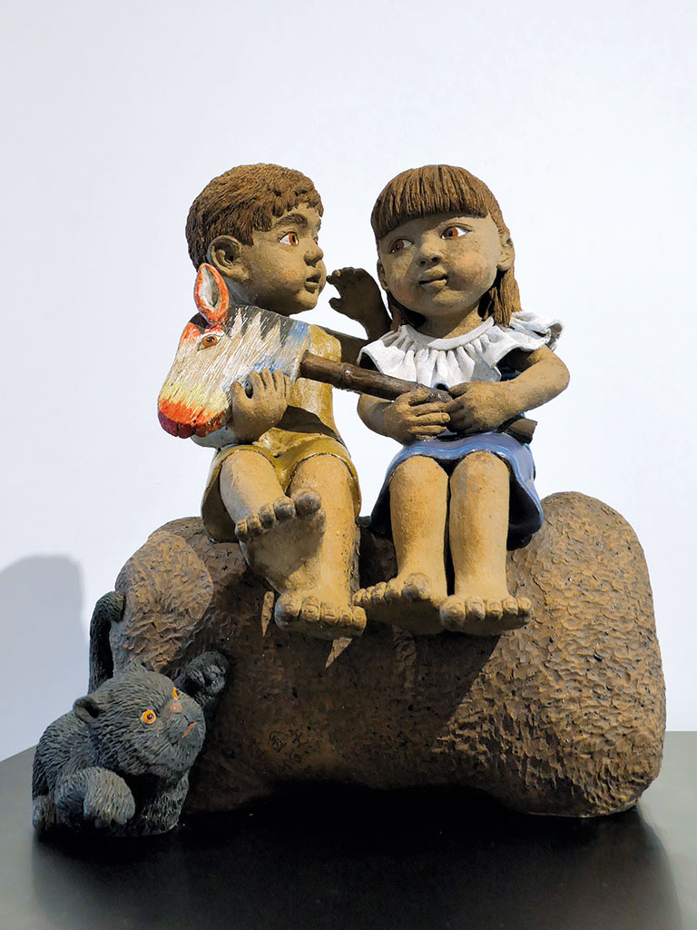 Childhood Sweetheart, Lee Chin-Sheng Ceramic, 2009, Chinese Ceramics