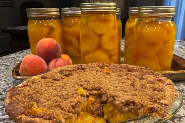 A warm peach pie, Okanagan