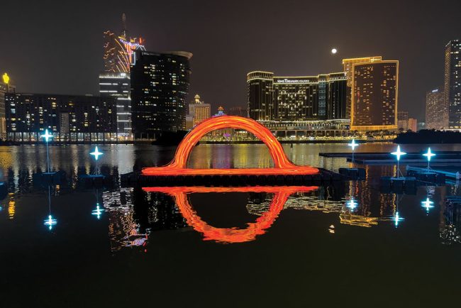 End of the Light: The Black Hole by Jeon Young III at Nam Van Lake, Macau