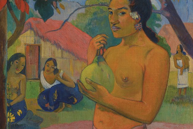 Paul Gauguin Woman Holding a Fruit; Where Are You Going? Tahiti, 1893 Oil on canvas Coll. Ivan Morozov, April 29,1908 State Hermitage Museum, Saint Petersburg, Morozov Collection