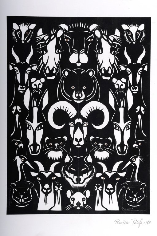 Wild Animals, 1998, Rosita Pulver, Photo: University Museum and Art Gallery (UMAG), The University of Hong Kong, Paper Cutting