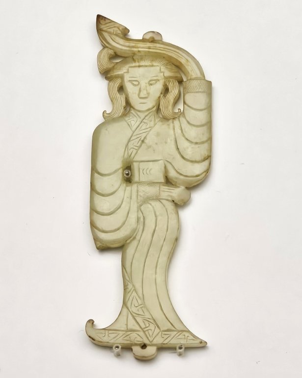 Jade dancing figurine Han dynasty (202 BCE- 220), Collection of Nanchang Relic Museum of Marquis Haihun State of Han Dynasty, Han dynasty