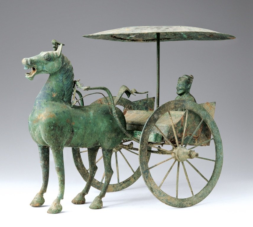 Bronze yao carriage
Han dynasty (202 BCE-220)
Collection of Gansu Provincial Museum
Photo credit Antiquities and Monuments Office Development Bureau, Han dynasty