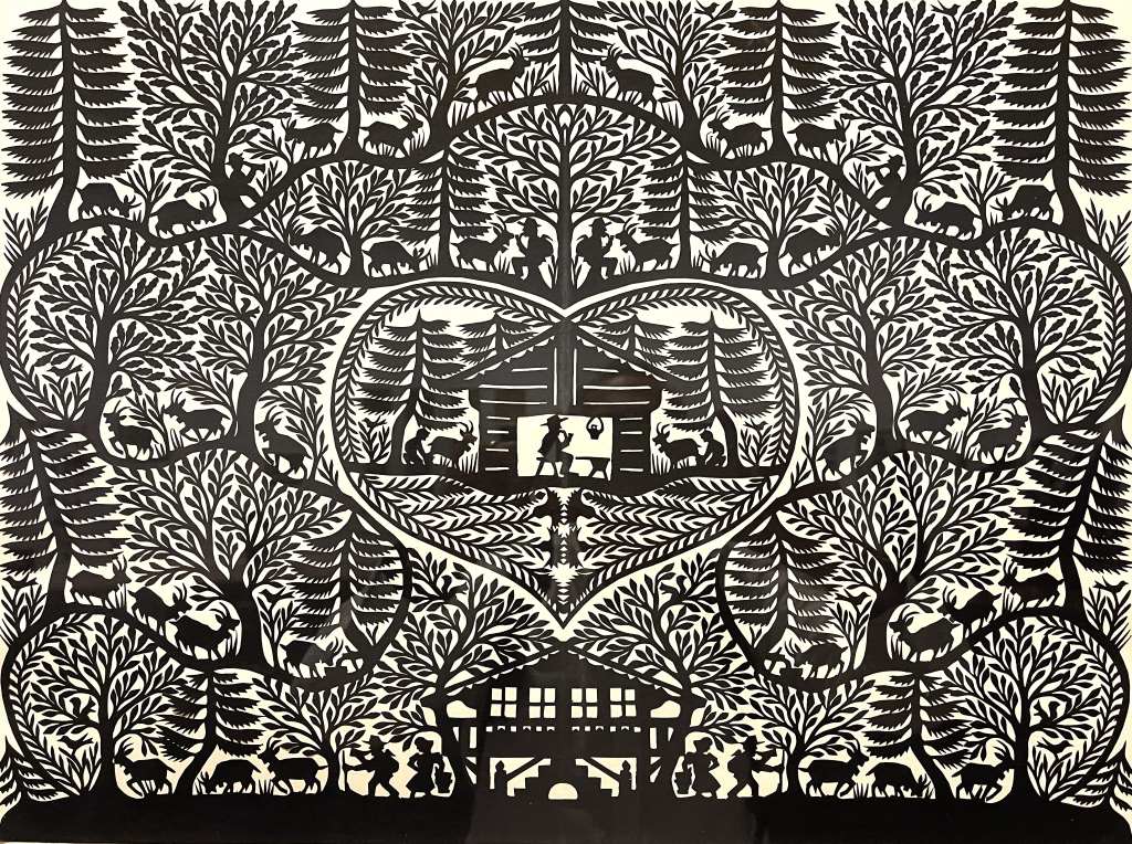 Alpine Life in Summer, David Regex, 1975 (12)-Paper Cutting