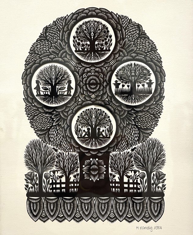 Tree with Four Seasons, Matthias Kundig,1984, Paper Cutting