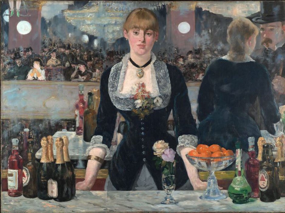 A Bar at the Folies-Bergère,1882, Édouard Manet, Courtauld Gallery, London (Samuel Courtauld Trust). Image courtesy of the Courtauld, Top Picks Global Culture