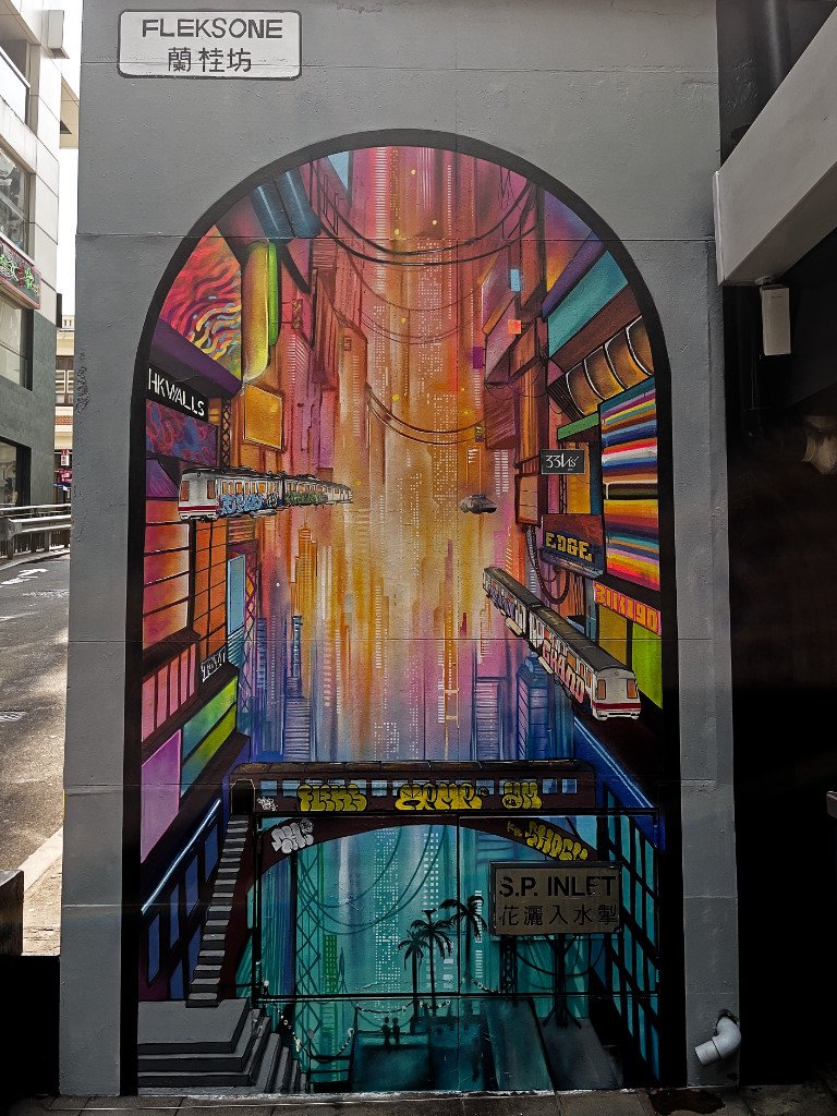 Fleks, @fleksone, Wyndham Social, 33 Wyndham Street, Central, HKWALLS 2026, Hong Kong street art