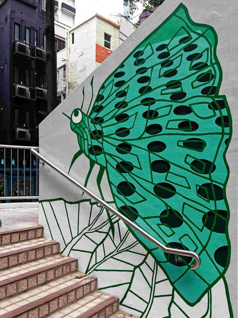 Tony Ip - Wa On Lane Sitting Out Area 2, HKWALLS 2026, Hong Kong street art