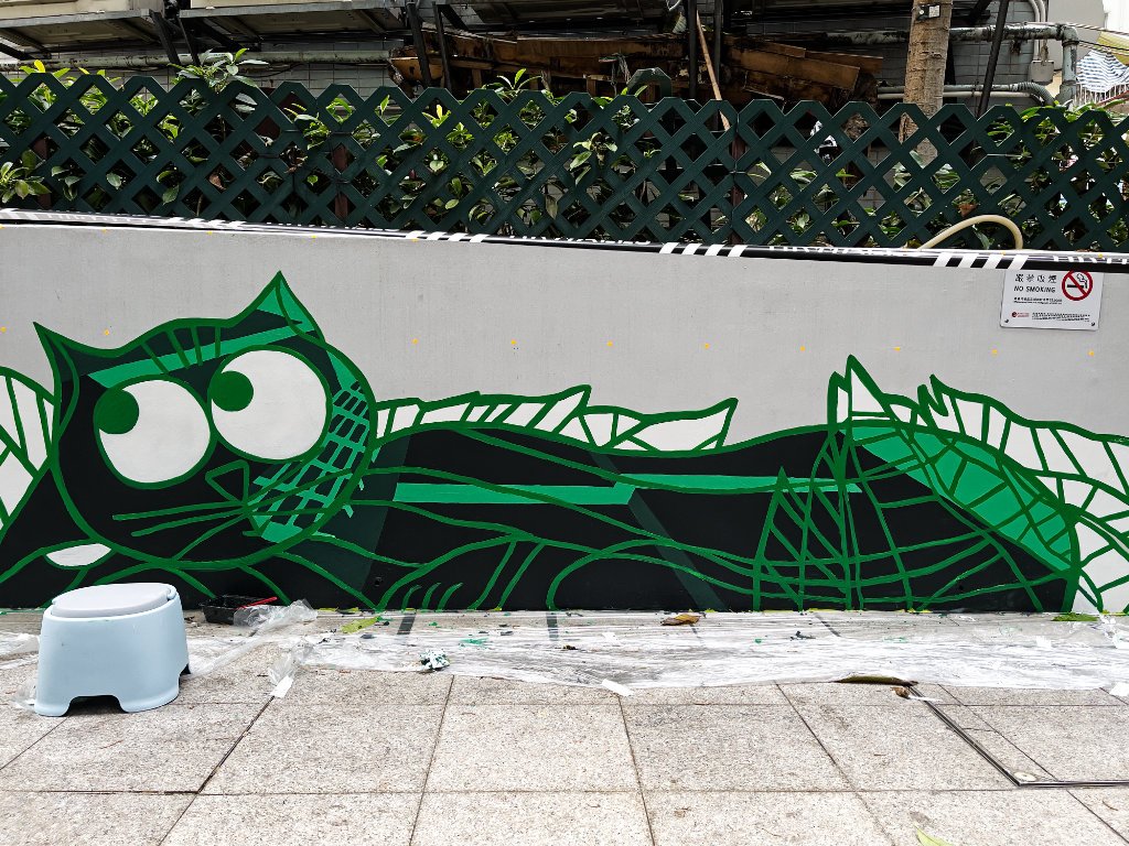 Tony Ip - Wa On Lane Sitting Out Area 3, HKWALLS 2026, Hong Kong street art