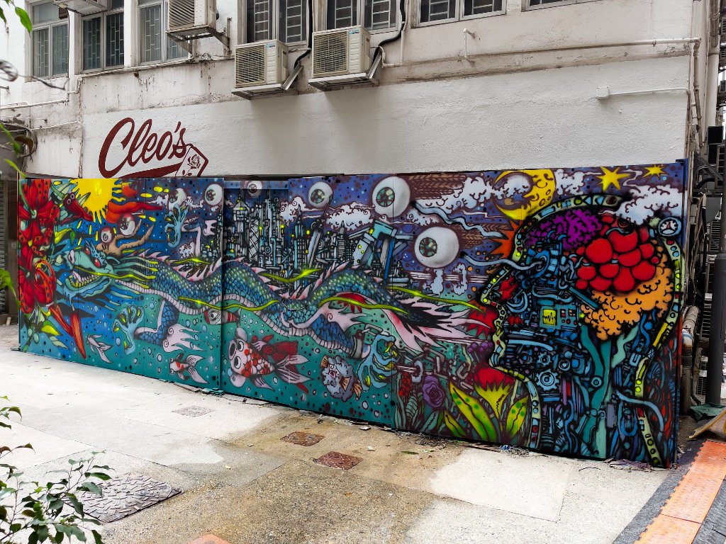 Tron, @traun834 & X-dog, @ondrej_vyhnanek, HKWALLS 2026, Hong Kong street art