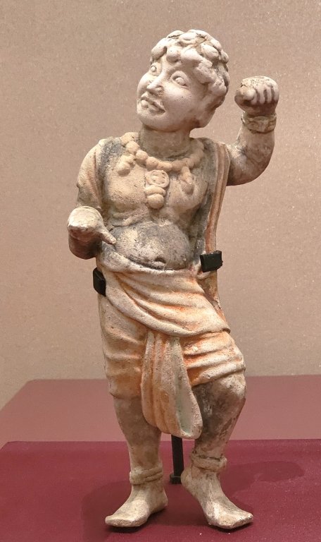 Figurine of a black dancer, Tang dynasty, Sui Tang dynasty