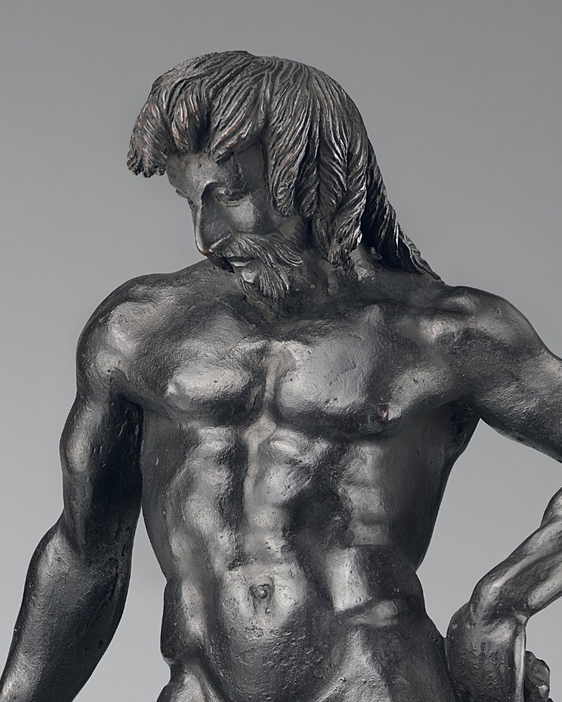Attributed to Francesco di Giorgio (Italian, 1439−1501) Hercules Triumphing over the Nemean Lion Late 1480s (?) Quaternary alloy (copper, lead, tin, zinc) 15 5/8 × 8 3/16 × 7 1/16 in. (39.7 × 20.8 × 18 cm) Staatliche Museen zu Berlin, Skulpturensammlung und Museum für Byzantinische Kunst (Bode-Museum), Top Picks Global Culture